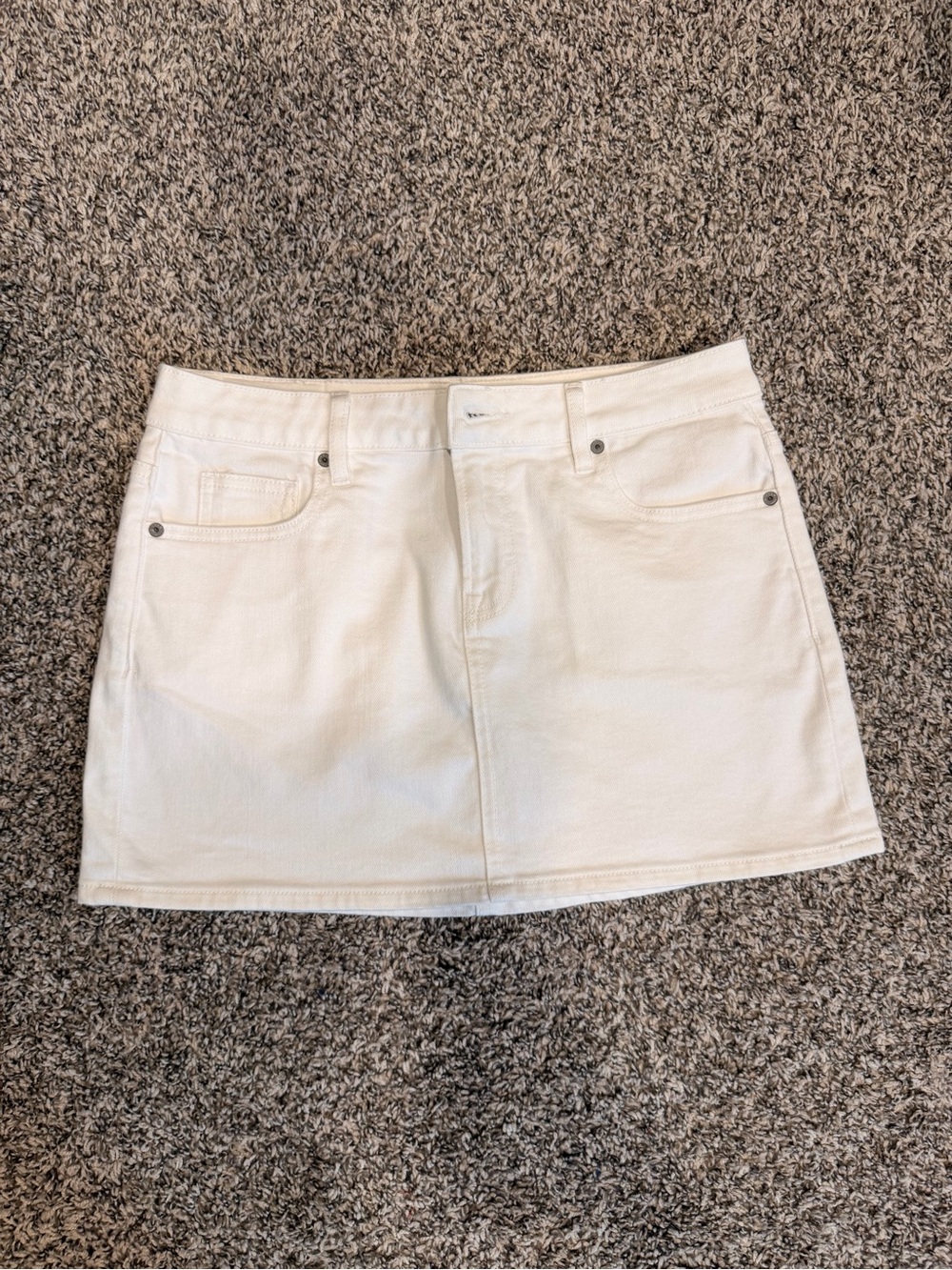 Crisp White Denim Mini Skirt — Everyday Easy Style